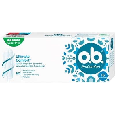 O.B Ultimate Comfort Super Plus hygienické tampóny 16 ks