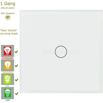 Image 1 of SUMMAO WiFi+RF Сензорен ключ за осветление - единичен - 40610