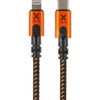 Xtorm CXX003 Xtreme USB-C/Lightning, 1,5m, černý, oranžový