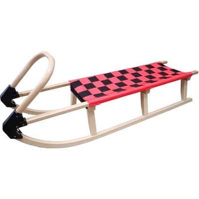 Kubisport Sáně 125cm dřevěné červené
