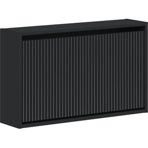 vidaXL Стенно шкафче за обувки ARNHEM 71 x 17 x 43 см Черно (896626)