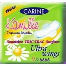 Carine Ultra Wings Camomile dámské hygienické vložky 9 ks