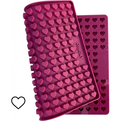 Collory silikonová pečicí forma na pamlsky srdíčka 1,5 cm Burgundy