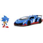 Jada Toys Sonic - Lamborghini Veneno с фигура на Соник, 1: 24