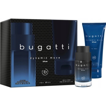 Bugatti Dynamic Move Blue Sada EDT 100 ml + sprchový gel 200 ml