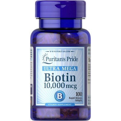 Puritan's Pride Biotin 10000 mcg [50 Гел капсули]