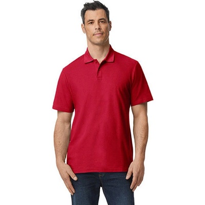 Gildan pánska polokošela G64800 Cherry Red
