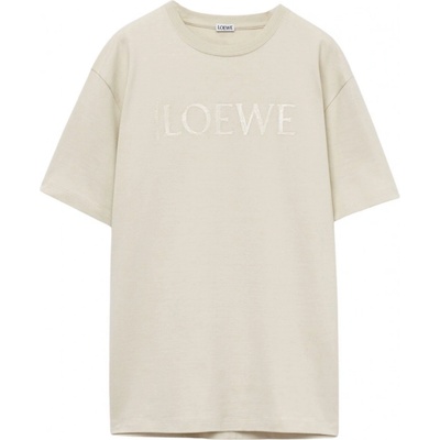 Loewe Logo Beige tričko béžová