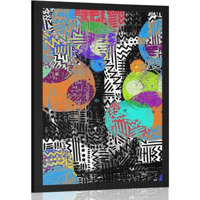 Plakát abstraktní kompozice - 40x60 no frame