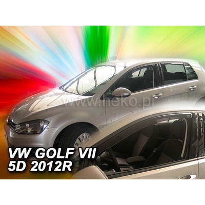 Deflektory Volkswagen Golf VII, 5-dverová 2012-2019 predné
