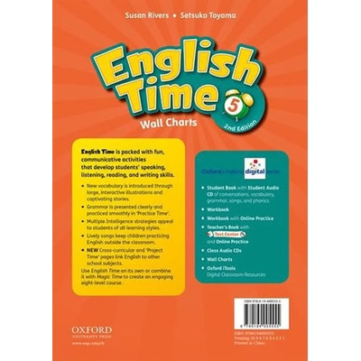 English Time 2nd Edition 5 Wall Charts Kampa, K. Vilina, Ch.