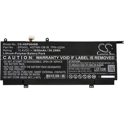 Cameron Sino Батерия за лаптоп HP Spectre X360 13-AP0000NA, HSTNN-OB1B SP04XL LiPo 15.4V 3850 mAh CAMERON SINO (CS-HSP004NB)