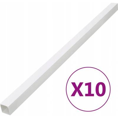PVC lišta na kabely bílá, 40 x 25 mm, délka 1 m, montáž šroubováním
