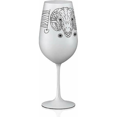 Crystalex pohár Zverokruhy Baran biela 550 ml