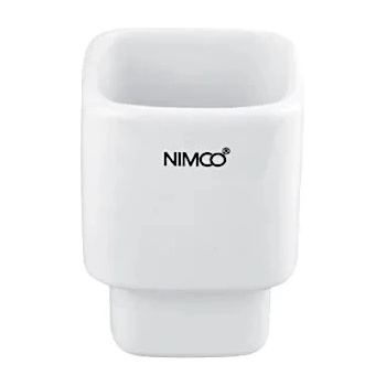 Nimco kibo Náhradní nádobka pro WC štětku keramická nízká 1094KN