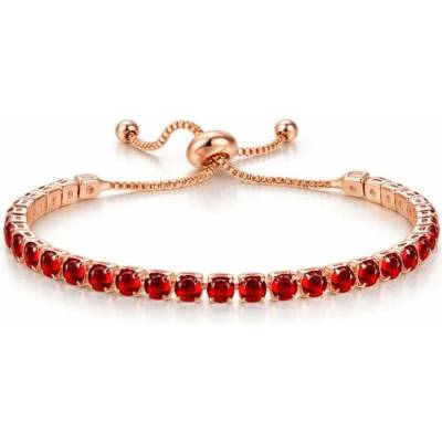 Sisi Jewelry Náramek Swarovski Elements Cianoti Gold Garnet NR1112-ST-G54(16)