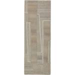 Flair Rugs Сиво-бежова ръчно изработена вълнена пътека 80x300 cm Lira - Flair Rugs (503119381159)