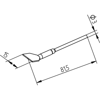 Ersa 0452FDLF150/SB odsávací hrot Velikost hrotů 15 mm Délka hrotů 15 mm Obsah 1 ks