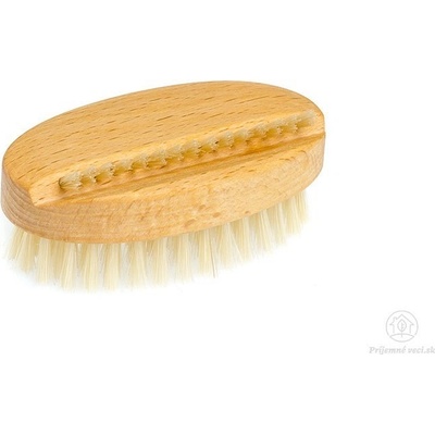 MKN Oválna buková kefka na ruky 9 x 5 cm