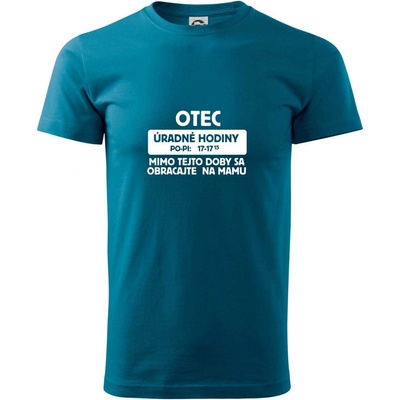 Otec uradne hodiny pánske tričko petrolej