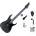 Ibanez GRGR131EX-BKF Standard SET Black Flat Електрическа китара