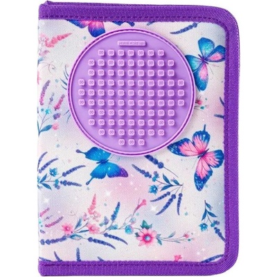 PIXIE CREW Ученически несесер Pixie Crew - Butterflies, с 1 крило (PXA-04-36)