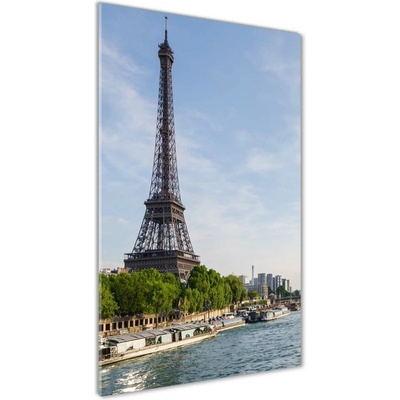 Vertikálny foto obraz sklenený Eiffelová veža Paríž 50x100 cm