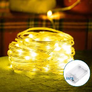 Aigostar - LED верига 50 LED, 3xAA, 5, 3m, топла бяла светлина (AI1324)