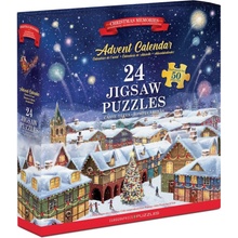 EUROGRAPHICS Puzzle Adventní kalendář: Vánoční vzpomínky 24x50 dílků