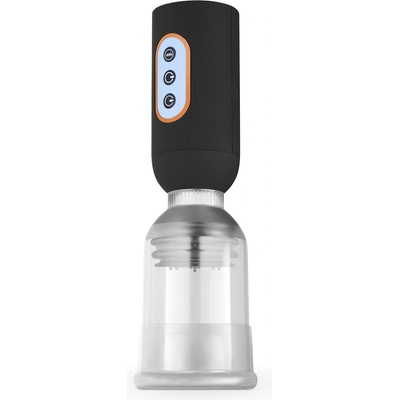 CRUIZR cs07 - акумулаторна, вибрационна пенис помпа (черен-прозрачен)