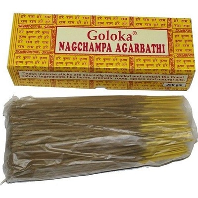 Goloka indické vonné tyčinky žluté Nag Champa 250 g – Zboží Dáma