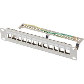 Lanberg Пач панел Lanberg patch panel blank 12 port 1U 10" ftp for keystone modules grey v2 (PPKS-9212-S)