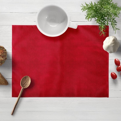Biante Zamatové prestieranie Velvet Prémium SVP-051 Sýto červené 30x40 cm