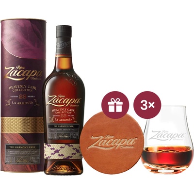 Ron Zacapa La Armonia Heavenly Cask + darček 0,7 l (čistá fľaša)