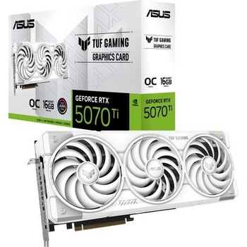 Image 1 of ASUS TUF Gaming GeForce RTX 5070 Ti WHITE OC 16GB GDDR7 256bit (TUF-RTX5070TI-O16G-WHITE-GAMING)