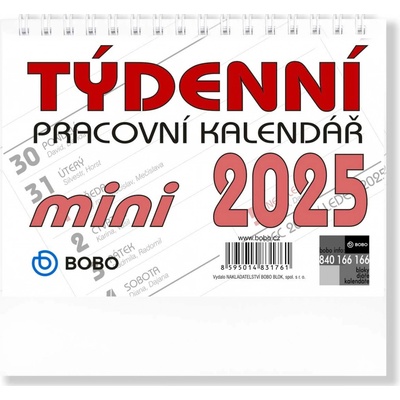 Pracovní Mini stolní 2025