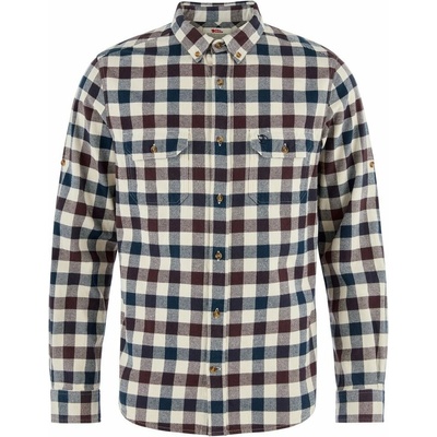Fjällräven Skog košel'a M slim chalk white-black oak