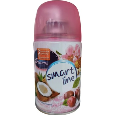 SMART LINE ароматизатор, Пълнител за машина, 3 аромата, Dreams, 260мл