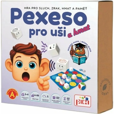 Alexander PEXI HRA Pexeso pro uši a hmat 8 smyslových her – Hledejceny.cz