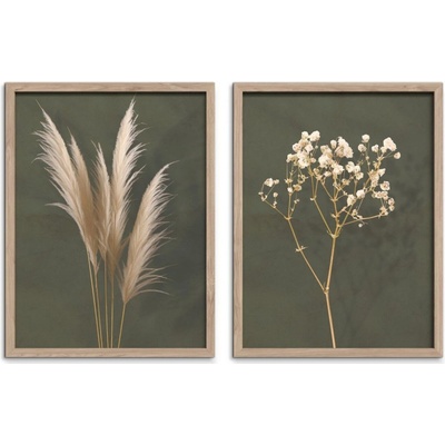 Obraz v rámu Boho, 40 × 30 cm, set 2 ks OB-14900