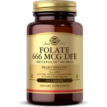 Solgar Folate Metafolin 400 mcg 666 mcg DFE 100 tabliet