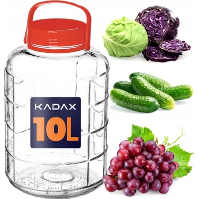 Kadax Sklenice k nakládání 10 l 36x21 cm