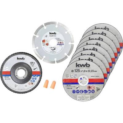 Kwb 712042 sada rezných kotúčov 125 mm 10 ks