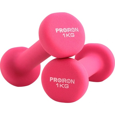 PROIRON Neoprene Dumbell Jednoruční činky 2 x 1 kg