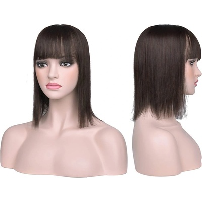 Dámske tupé Effecta short 38 cm - tmavo hnedá