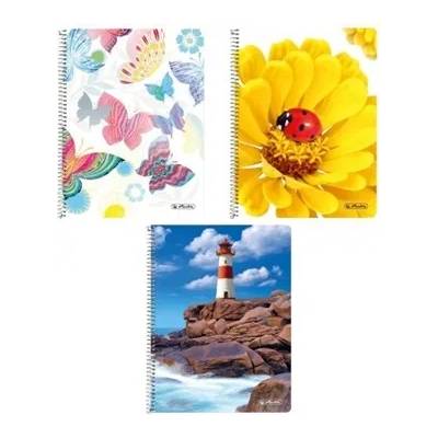 Herlitz Тефтер със спирала Herlitz A5 160 страници с карирани страници 10408458 (10408458)