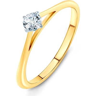 SAVICKI Годежен пръстен The Light: двуцветно злато, диамант