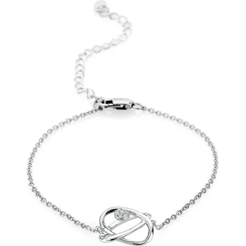 Image 1 of Swan Сребърна гривна с циркони JT8288B Swan