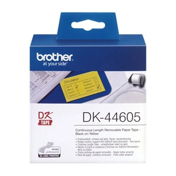 Brother DK-44605 62mm x 30,48m, žlutá