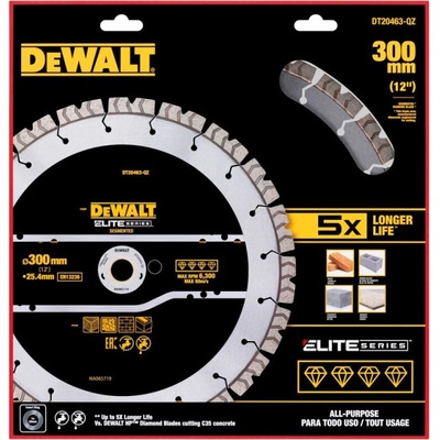 DeWalt DT20463 Segmentový diamantový pilový kotouč 300 mm